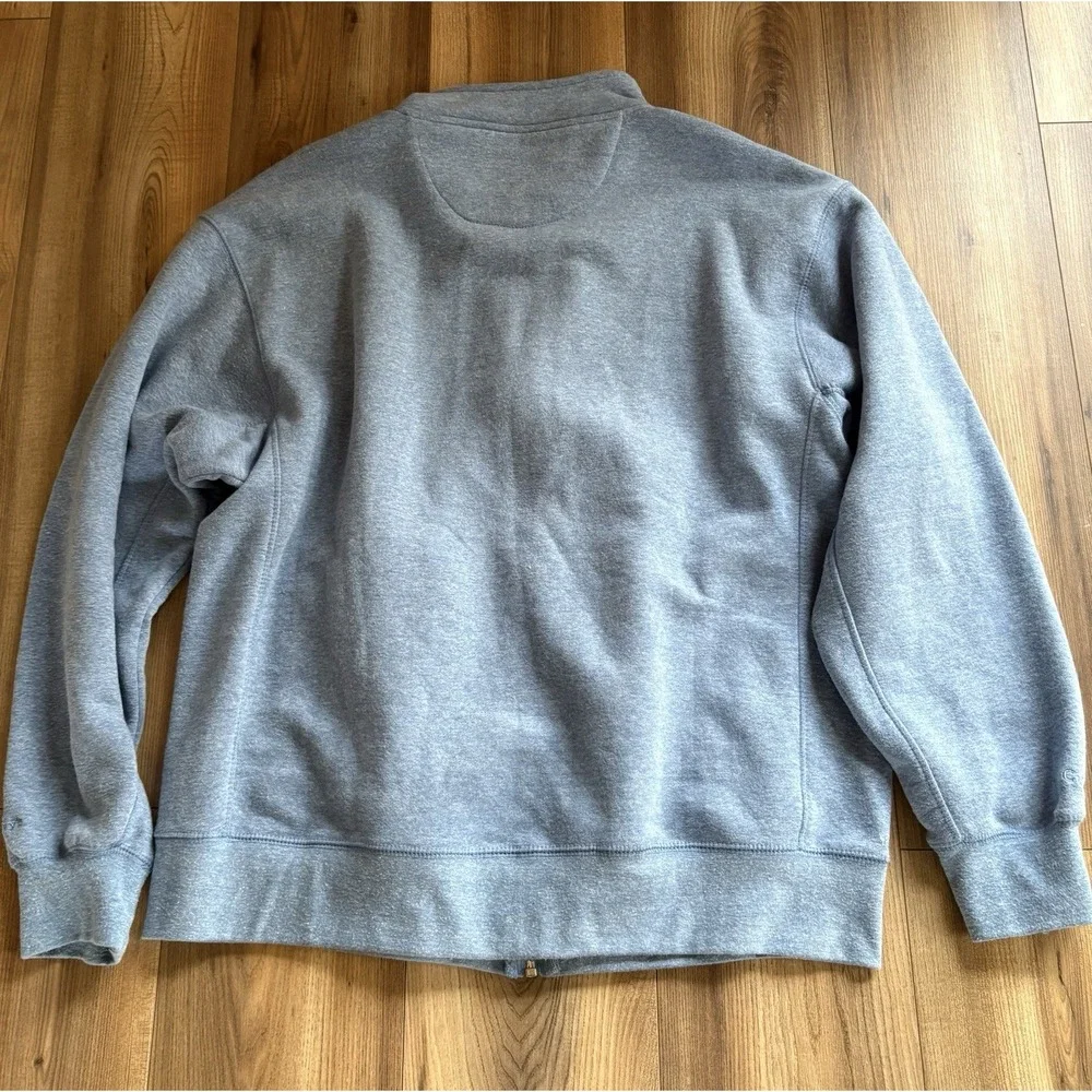 Cuffy's Cape Cod Men's Cotton‎ Blend Fleece Jacket Coat Blue